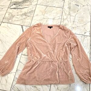 2 For $15 JCrew Elegant Pink Velvet Women's Top